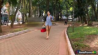 Suck that big cock for one real!