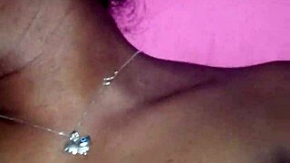 My ex ebony girlfriend plays with vibrator and suck my cock