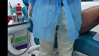 My dentist appointment ends with big cock in my mouth, riding and ass worshiping in hospital.