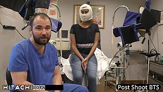 freshman taylor ortega gets mandatory hitachi orgasm from doctor tampa nurse shaved pussy gaping assfucking vibrator