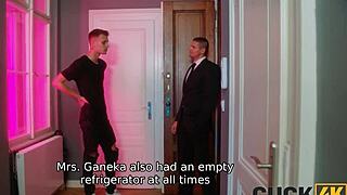 Discover sexy rules in Cuck4k with stockings and rough sofa action