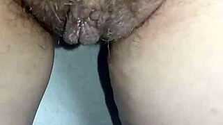 Pregnant woman flashes on the toilet and uses bidet on her ass