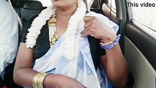 Indian Bhabi Whispers Dirty in Car Romance 😈