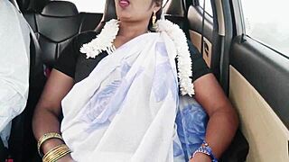 Indian Bhabi Whispers Dirty in Car Romance 😈