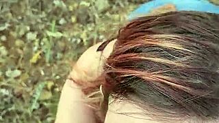 Petite blowjob in nature during Cyprus trip