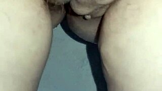 Pregnant woman flashes on the toilet and uses bidet on her ass