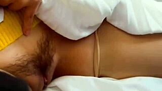 Vietnamese teen explores wet pussy with handjob in a subtle, intimate homemade session