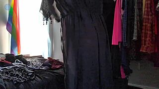 I Tease the Camera While Trying on Clothes