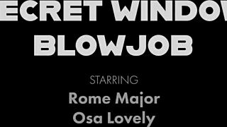 sexy osa lovely gets a facial from rome major through the window
