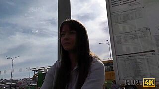 angella christin picked up at bus station for cash sex 😈