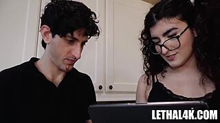 Nikki slick and nick strokes in boss employee scenario