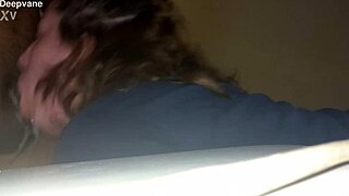 Blonde Girlfriend Loves Deepthroating Friend's Dick in Thong and Panties Intensely