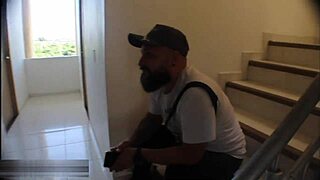 Horny neighbor fulfills her wild fantasy.