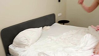 Brunette Girl Next Door Moans During Homemade Sex, Cum In Mouth Before Separation