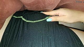 Does this nympho stepsister make her stepbrother cum inside in just 5 minutes?