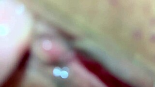 Amateur pink pussy explored 106 days after virginity loss in close-up masturbation