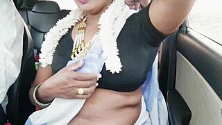 Indian Bhabi Whispers Dirty in Car Romance 😈