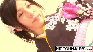 this japanese geisha got tied up and we played with her body a bit