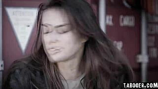 Evelyn claire helps gia derza escape the street with taboo lesbian tribbing cunilingus and fingering