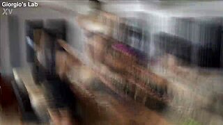 On Paul's birthday, the reversed gangbang features intense anal banging, deepthroat, and cum swapping among the group.