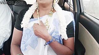 Indian Bhabi Whispers Dirty in Car Romance 😈