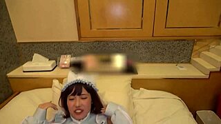 エロ尻をパコり尽くされるオナホ系コンカフェ嬢！衣装のまんまで2発ポルチオイキ中出し！【まや 22 】