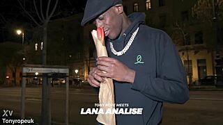 Tony rope meets lana analise for pov blowjob, anal fucking, and interracial quickie with big black cock