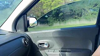 Poor Girl Flashes Cab Driver For Creampie