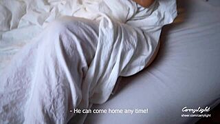 Step Son Trick Step Mom Pretending His Step Dad Milf Wakes Up To His Hard Dick