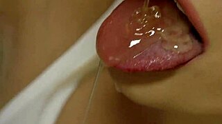 Crazy blonde housewife slut fucks wildly in the kitchen, her natural tits bouncing!