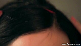 Seductive brunette milf gives hot blowjob 😍