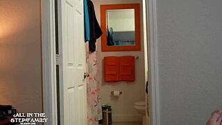 Stepmom on vacation wears bikini that makes me horny, so she helps me cum in scene 3 of aitsf240908