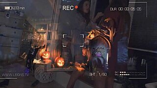 girls at halloween party flashing in thongs and panties