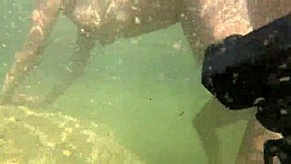 I enjoid underwater sex with hot milf, licking her wet pusy