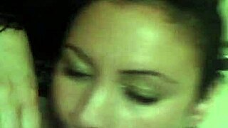 Watch this BBW sucking a big black cock. Can she handle it?