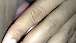 Shaved pussy rubbing cock and balls, wet and tight 😏 amateur creampie