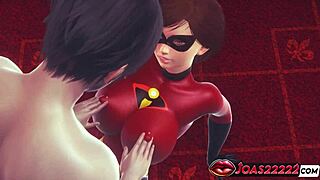 Can Helen Parr Handle Orgasm From Big Tits Play And Tight Pussy Licking In 3D?