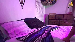 Ebony Nude Dry Humps While Smoking