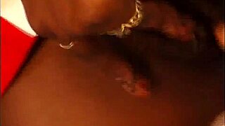 Ebony Cheerleader Sucks Big Cock Hard, Gets Fucked Doggystyle, And Swallows Cum In Mouth.