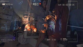 girls at halloween party flashing in thongs and panties