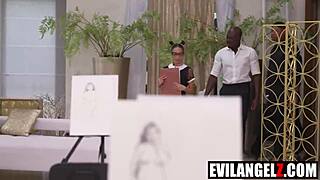 Kinky Painter Gets Three Huge Bbcs.