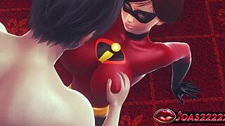 Can Helen Parr Handle Orgasm From Big Tits Play And Tight Pussy Licking In 3D?