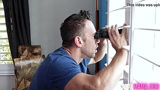 Lily Lane Gets Fucked by Rear Window Guy