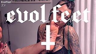 When toe sucking craving gets too intense with milfs in femdom action!