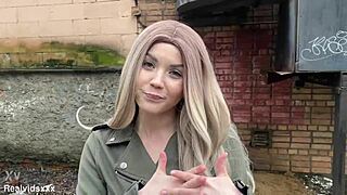 the only chance to fuck her is lick-up her shaved pussy before creampie in pantyhose close-up