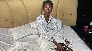 Intriguing casting session with a beautiful African model