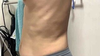 After Shower with Japanese Wife I Pinched and Licked Her Big Nipples During Sex