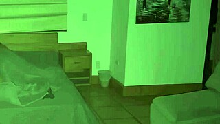 stepfather gets into his stepdaughters bed at midnight to fuck her while hiding his wife