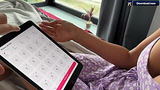 step sister tries sex actions app first time with brother, ends with cum in mouth