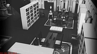 wife chats with stranger at library on cam